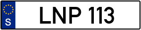 Trailer License Plate